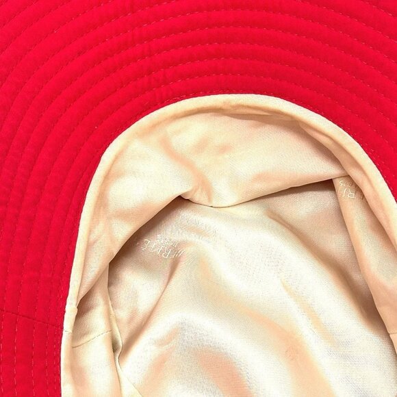 HERMES bucket hat Canvas Red - Picture 9 of 16